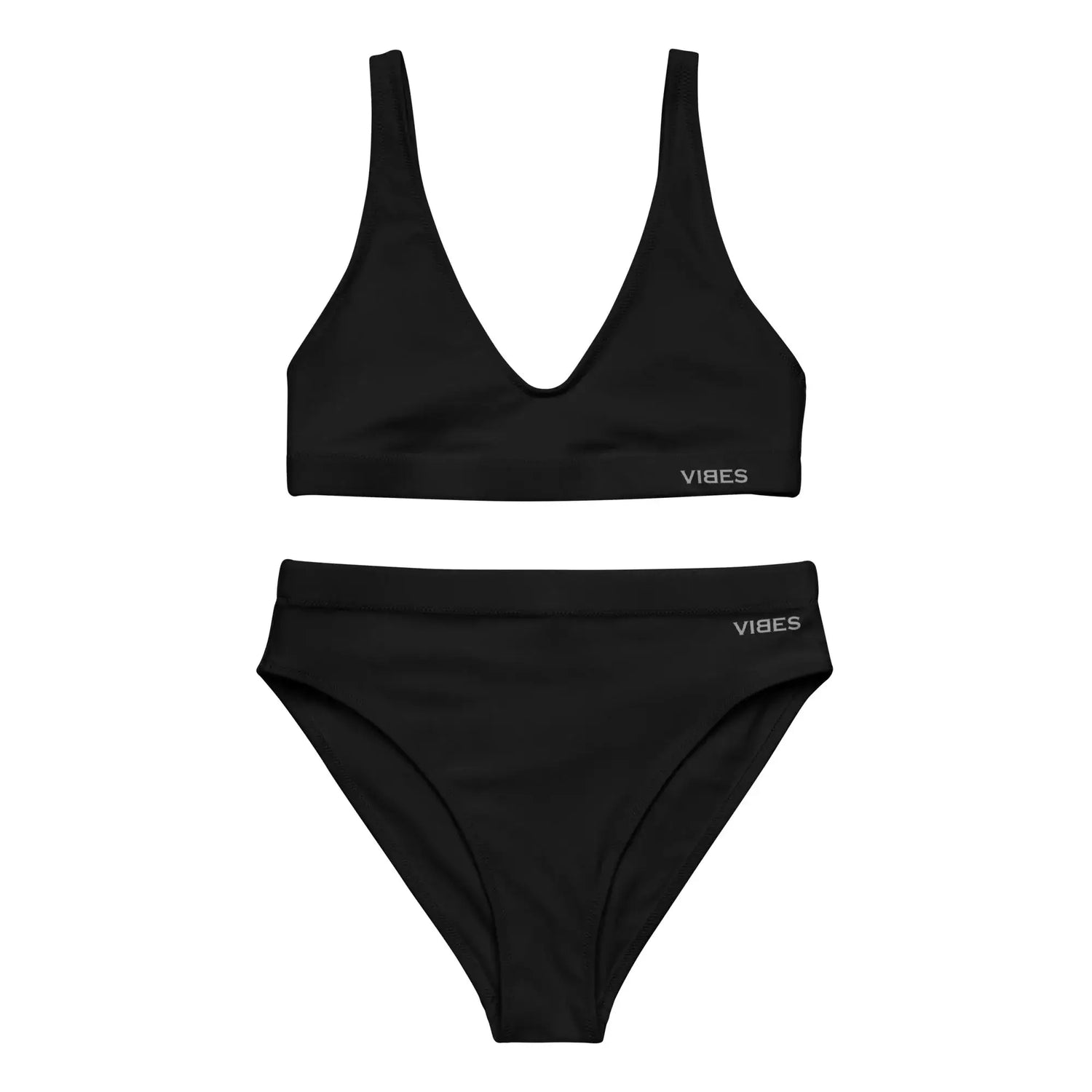 VIBES Hochtaillierter Bikini (Schwarz) €48.00 | Time Of Vibes