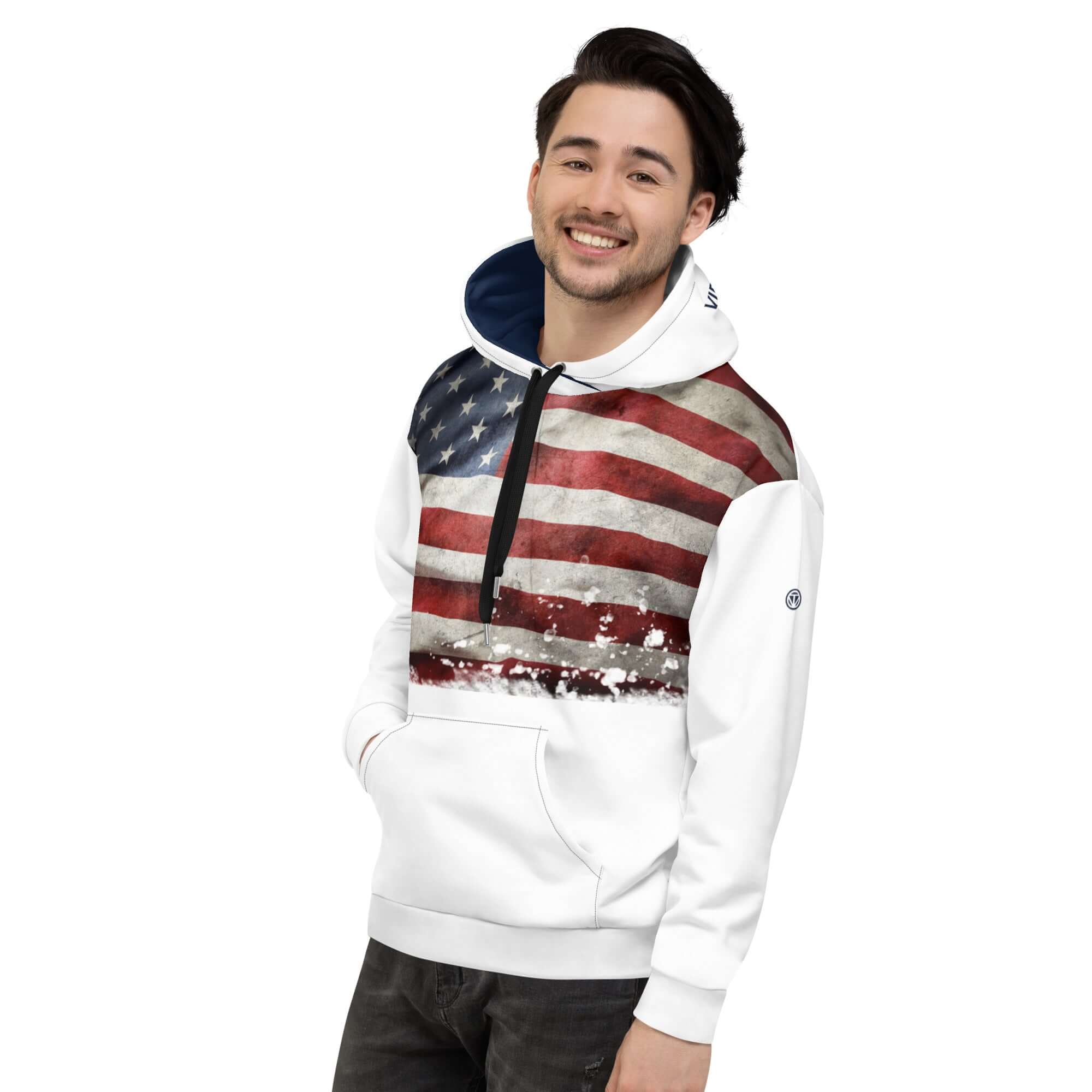 VIBES Premium Kapuzenpullover USA (Weiß) nur €79.00 | Time Of Vibes