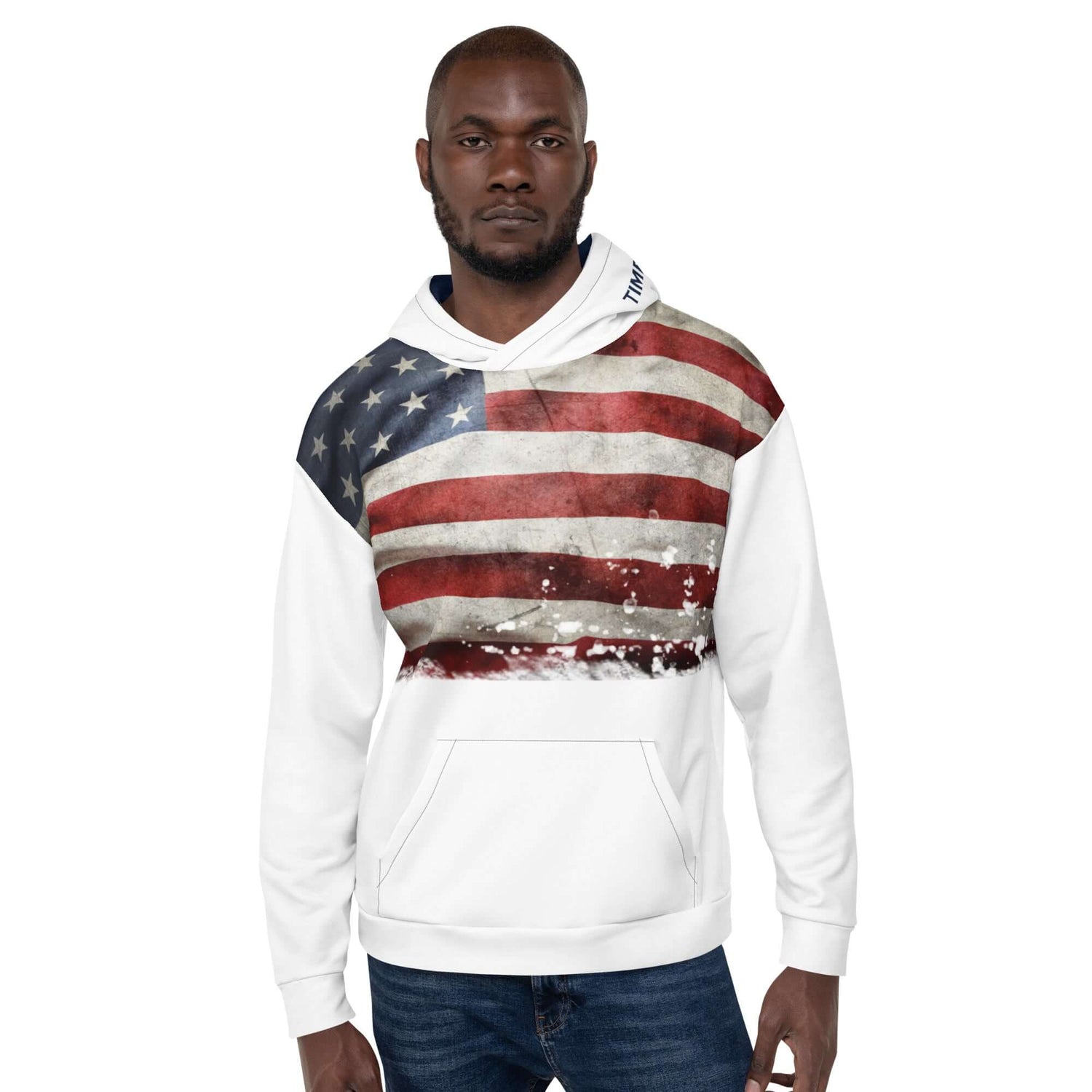 TIME OF VIBES TOV Premium Kapuzenpullover USA (Weiß) - €99,00