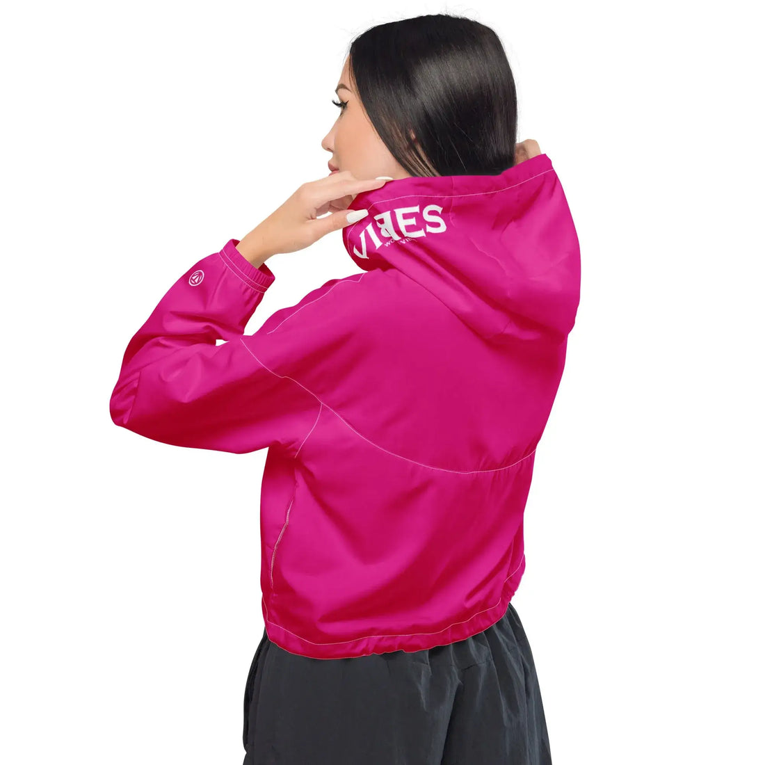 VIBES Kurze Windjacke Damen (PINK)