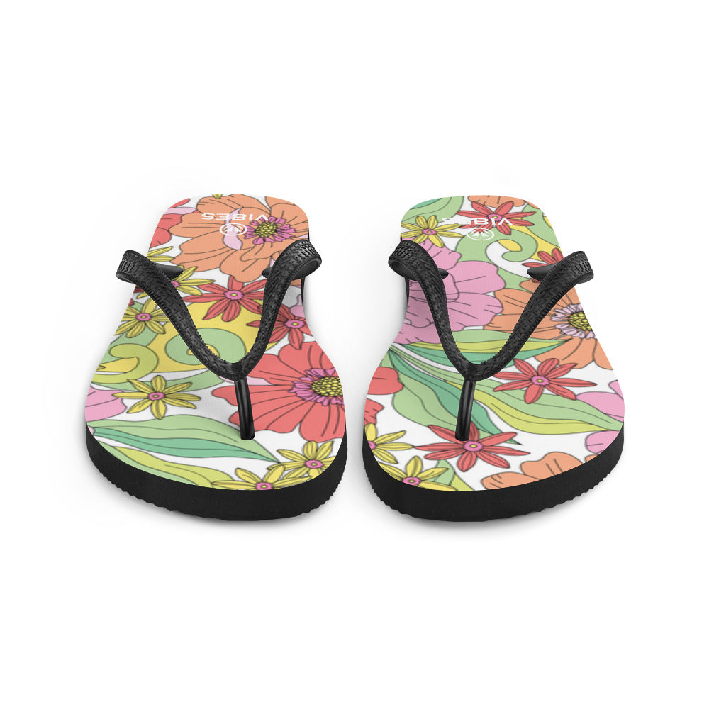 VIBES flip flops | FLOWERS