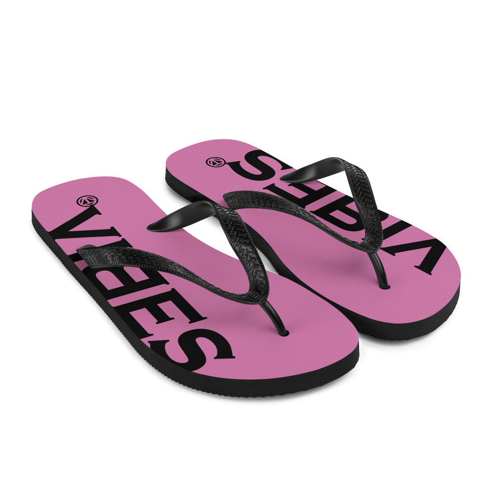 VIBES flip flops (pink/black)