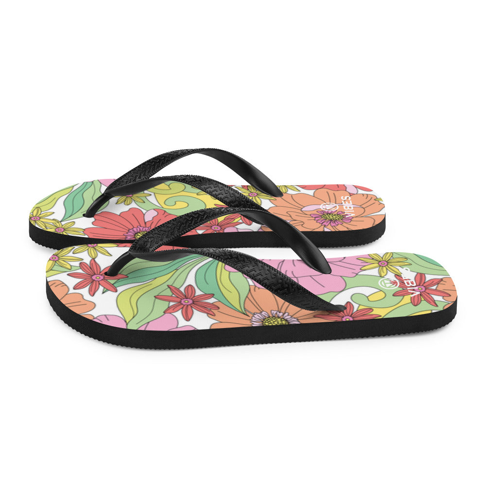 VIBES flip flops | FLOWERS