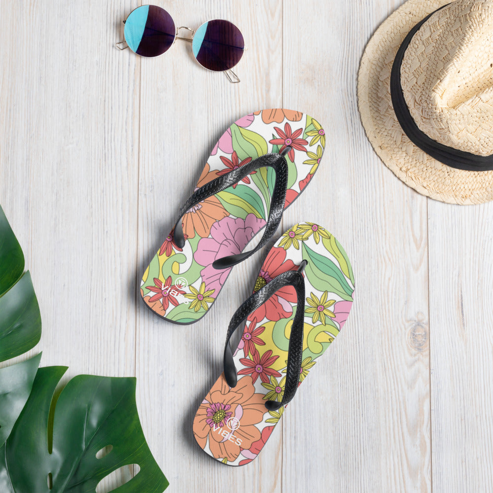 VIBES flip flops | FLOWERS