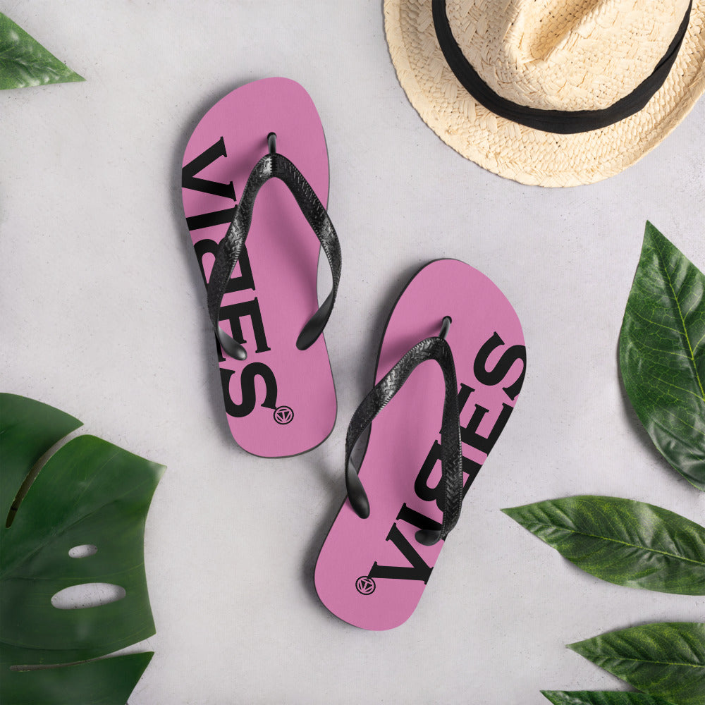 VIBES flip flops (pink/black)