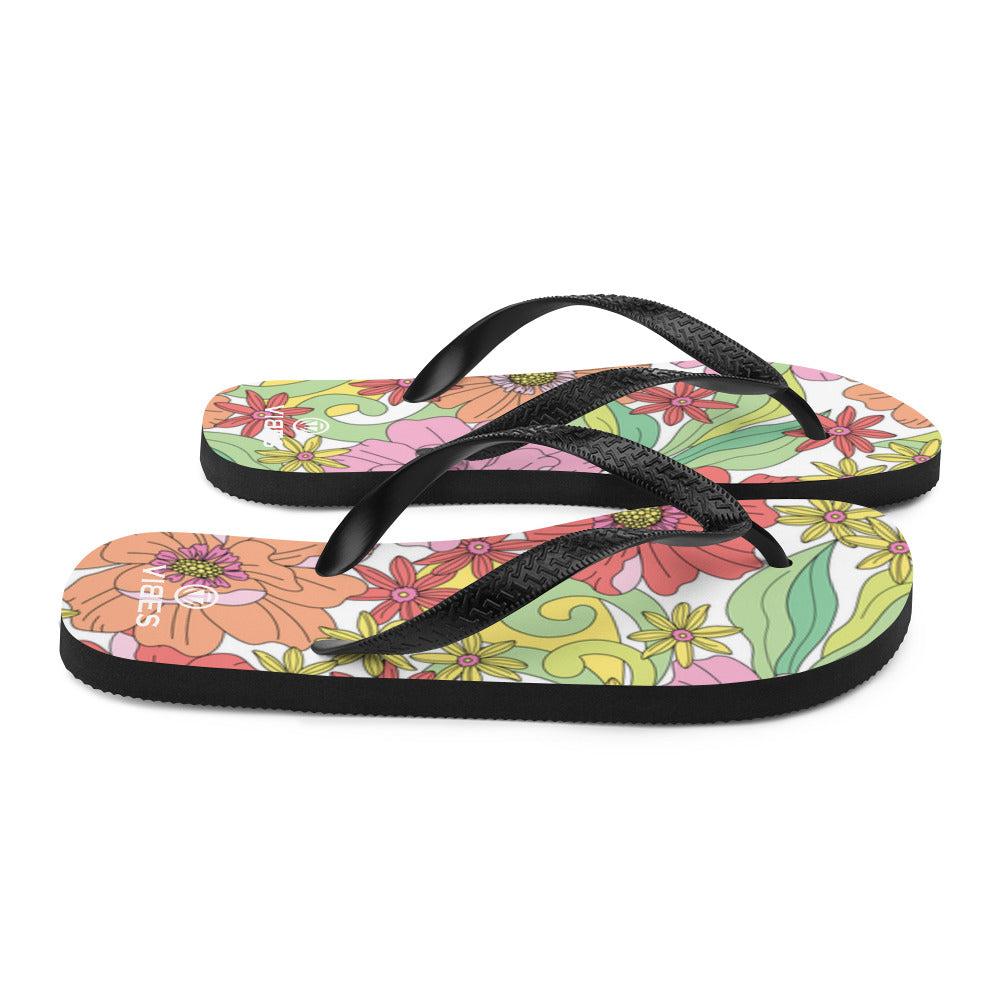 VIBES flip flops | FLOWERS