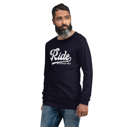 VIBES Langarm T-Shirt Herren | RIDE (Navy) nur €39.00 | Time Of Vibes