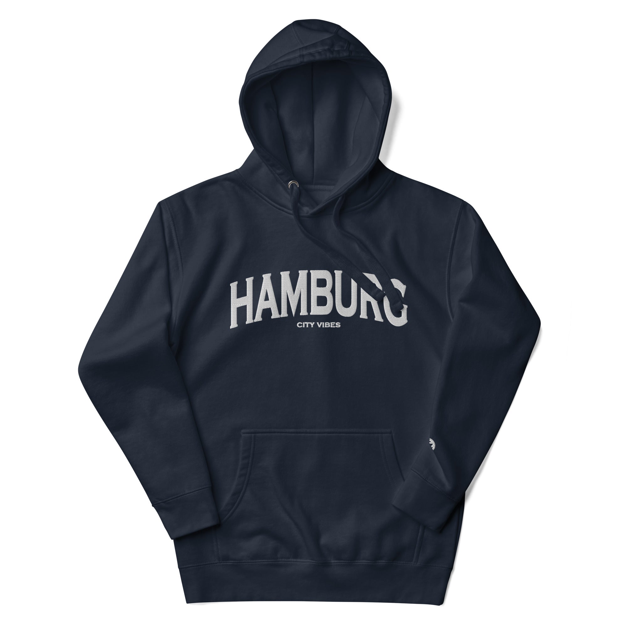 VIBES Kapuzenpullover | HAMBURG (Navy/Weiß)