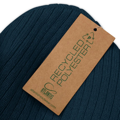 VIBES Knitted Hat (Dark Blue/Green)