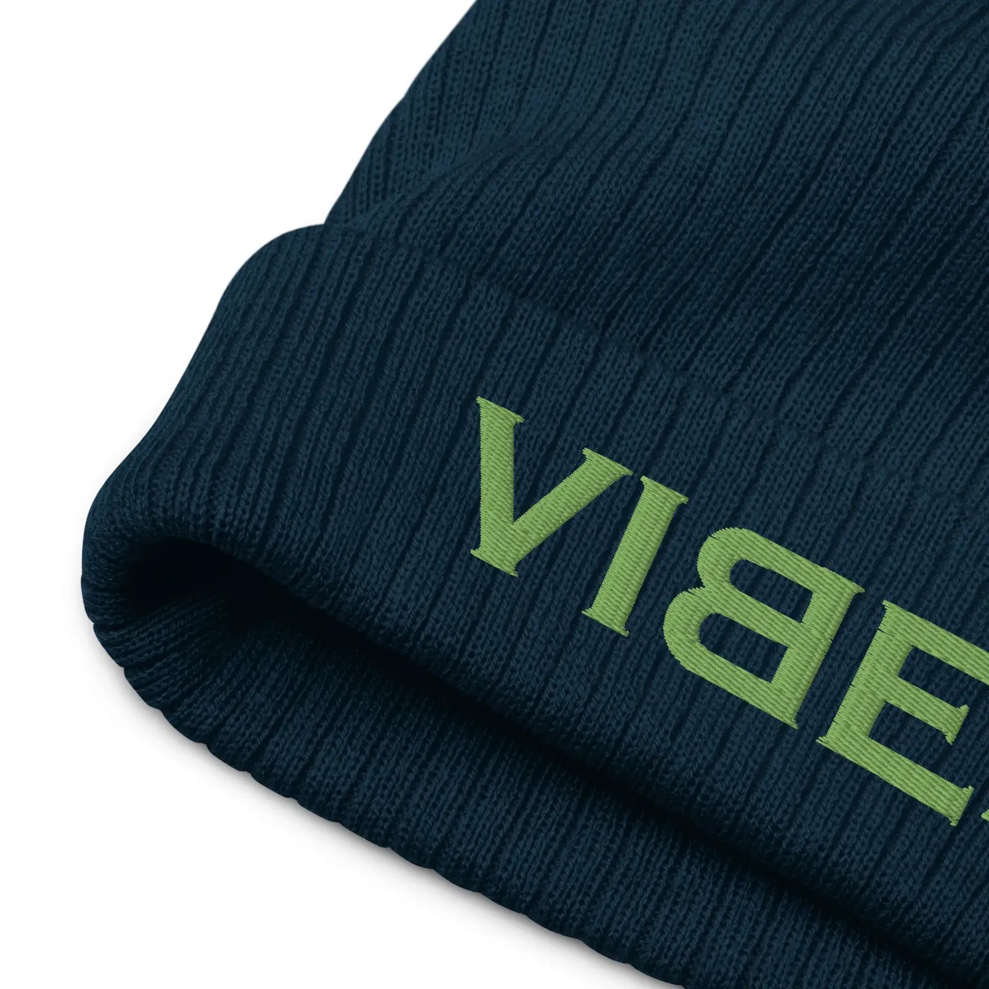 VIBES Knitted Hat (Dark Blue/Green)